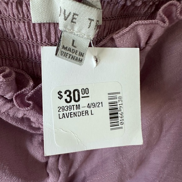 Love Tree Women's Purple Top size L NWT - Picture 5 of 5
